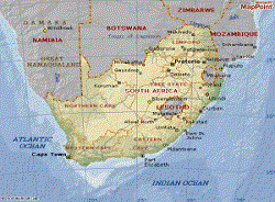 Mapa África do Sul
