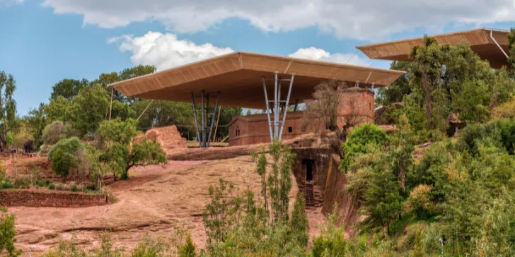 House of the Cross Church em Lalibela na Etiópia - África