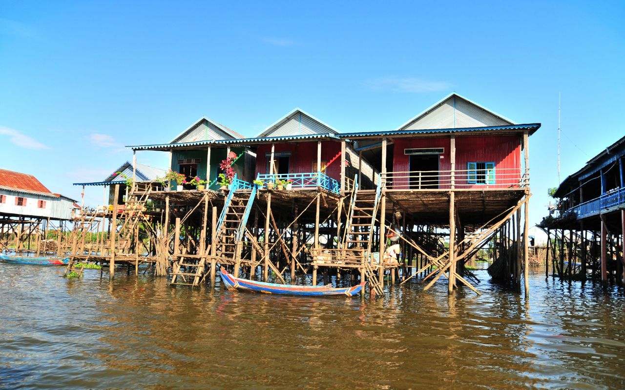 Vila Flutuante - Lago Tonle Sap - Siem Reap - Camboja