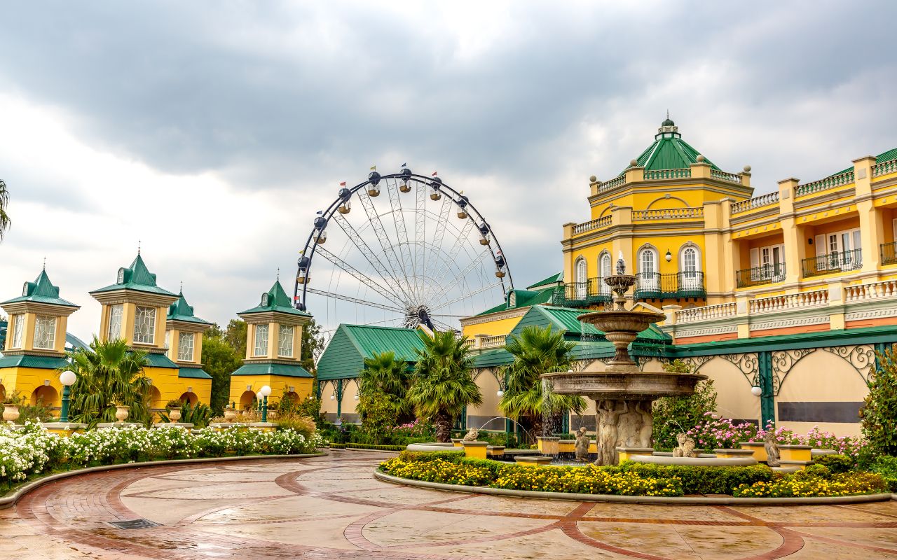 Parque temático Golden Reef City em Joanesburgo - África do Sul