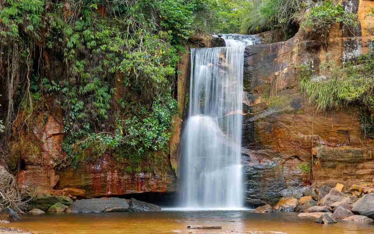 red rock Formations, Chapada dos Guimarães - Chapada dos Guimarães