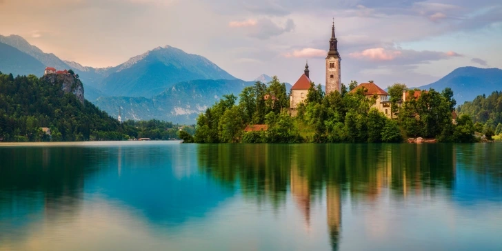 Bled Island in Lake Bled, Slovenia - Croácia