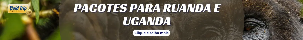 Banner pacotes para Ruanda e Uganda da Gold Trip