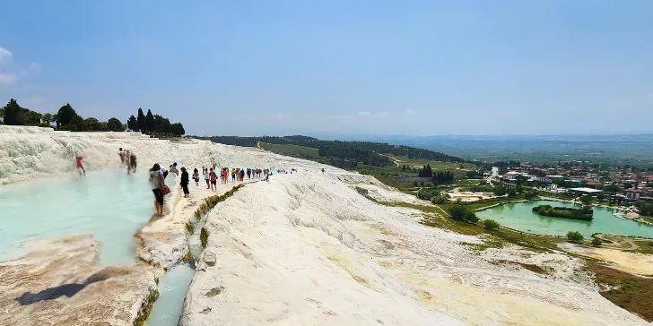 Piscina Termal em Pamukkale na Turquia