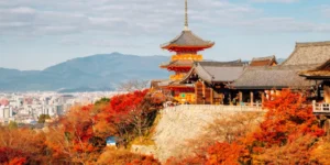 Templo de Kiyomizu-dera em Kyoto no Japão