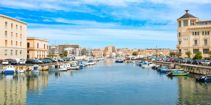 Siracusa em Sicília na Itália